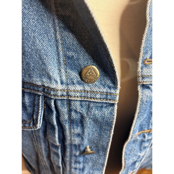 Jacket sweater shirt denim Collared coat spring fall vintage GUESS size M/L - Picture 6 of 7